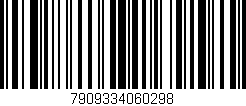 Código de barras (EAN, GTIN, SKU, ISBN): '7909334060298'