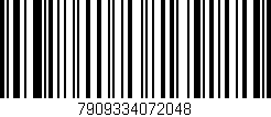 Código de barras (EAN, GTIN, SKU, ISBN): '7909334072048'