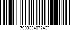 Código de barras (EAN, GTIN, SKU, ISBN): '7909334072437'