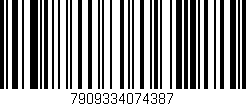 Código de barras (EAN, GTIN, SKU, ISBN): '7909334074387'