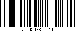 Código de barras (EAN, GTIN, SKU, ISBN): '7909337600040'