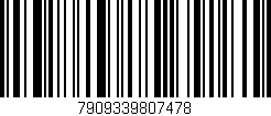 Código de barras (EAN, GTIN, SKU, ISBN): '7909339807478'