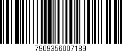 Código de barras (EAN, GTIN, SKU, ISBN): '7909356007189'