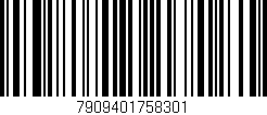Código de barras (EAN, GTIN, SKU, ISBN): '7909401758301'