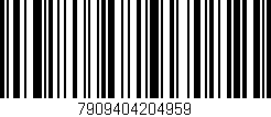 Código de barras (EAN, GTIN, SKU, ISBN): '7909404204959'
