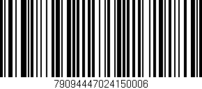 Código de barras (EAN, GTIN, SKU, ISBN): '79094447024150006'