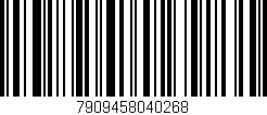 Código de barras (EAN, GTIN, SKU, ISBN): '7909458040268'
