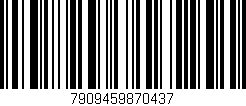 Código de barras (EAN, GTIN, SKU, ISBN): '7909459870437'