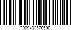 Código de barras (EAN, GTIN, SKU, ISBN): '7909463670580'