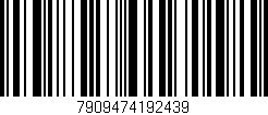 Código de barras (EAN, GTIN, SKU, ISBN): '7909474192439'