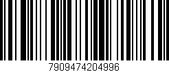 Código de barras (EAN, GTIN, SKU, ISBN): '7909474204996'