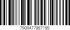 Código de barras (EAN, GTIN, SKU, ISBN): '7909477967195'