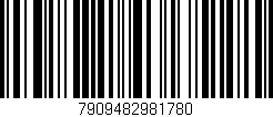 Código de barras (EAN, GTIN, SKU, ISBN): '7909482981780'