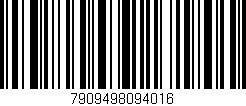 Código de barras (EAN, GTIN, SKU, ISBN): '7909498094016'