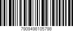 Código de barras (EAN, GTIN, SKU, ISBN): '7909498105798'
