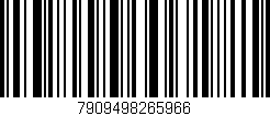 Código de barras (EAN, GTIN, SKU, ISBN): '7909498265966'