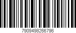 Código de barras (EAN, GTIN, SKU, ISBN): '7909498266796'