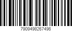 Código de barras (EAN, GTIN, SKU, ISBN): '7909498267496'