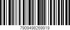 Código de barras (EAN, GTIN, SKU, ISBN): '7909498269919'