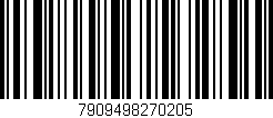 Código de barras (EAN, GTIN, SKU, ISBN): '7909498270205'