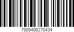 Código de barras (EAN, GTIN, SKU, ISBN): '7909498270434'