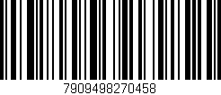 Código de barras (EAN, GTIN, SKU, ISBN): '7909498270458'
