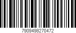 Código de barras (EAN, GTIN, SKU, ISBN): '7909498270472'