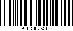 Código de barras (EAN, GTIN, SKU, ISBN): '7909498274937'