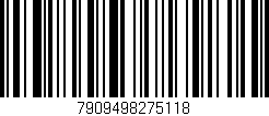 Código de barras (EAN, GTIN, SKU, ISBN): '7909498275118'