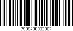 Código de barras (EAN, GTIN, SKU, ISBN): '7909498392907'