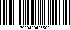 Código de barras (EAN, GTIN, SKU, ISBN): '7909498436502'