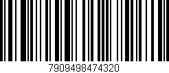 Código de barras (EAN, GTIN, SKU, ISBN): '7909498474320'