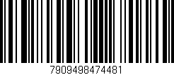 Código de barras (EAN, GTIN, SKU, ISBN): '7909498474481'