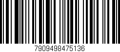 Código de barras (EAN, GTIN, SKU, ISBN): '7909498475136'
