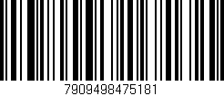 Código de barras (EAN, GTIN, SKU, ISBN): '7909498475181'