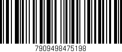 Código de barras (EAN, GTIN, SKU, ISBN): '7909498475198'
