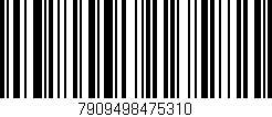 Código de barras (EAN, GTIN, SKU, ISBN): '7909498475310'