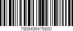 Código de barras (EAN, GTIN, SKU, ISBN): '7909498475600'