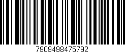 Código de barras (EAN, GTIN, SKU, ISBN): '7909498475792'