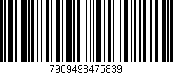 Código de barras (EAN, GTIN, SKU, ISBN): '7909498475839'