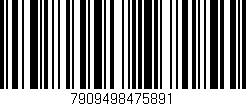 Código de barras (EAN, GTIN, SKU, ISBN): '7909498475891'