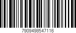 Código de barras (EAN, GTIN, SKU, ISBN): '7909498547116'