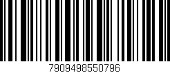 Código de barras (EAN, GTIN, SKU, ISBN): '7909498550796'