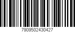 Código de barras (EAN, GTIN, SKU, ISBN): '7909502430427'