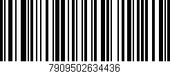 Código de barras (EAN, GTIN, SKU, ISBN): '7909502634436'