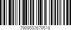 Código de barras (EAN, GTIN, SKU, ISBN): '7909502670519'