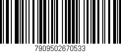Código de barras (EAN, GTIN, SKU, ISBN): '7909502670533'