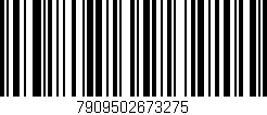 Código de barras (EAN, GTIN, SKU, ISBN): '7909502673275'