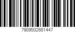 Código de barras (EAN, GTIN, SKU, ISBN): '7909502681447'