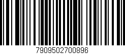 Código de barras (EAN, GTIN, SKU, ISBN): '7909502700896'